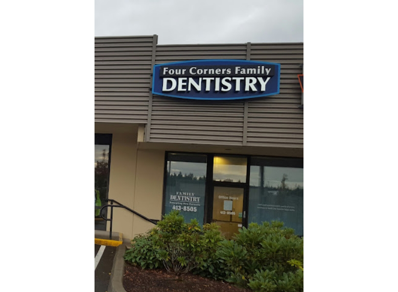 Exterior of Four Corners Family Dentistry office in Maple Valley