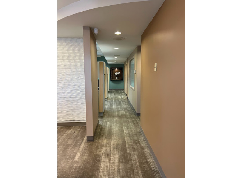 Hallway leading to dental treatment areas