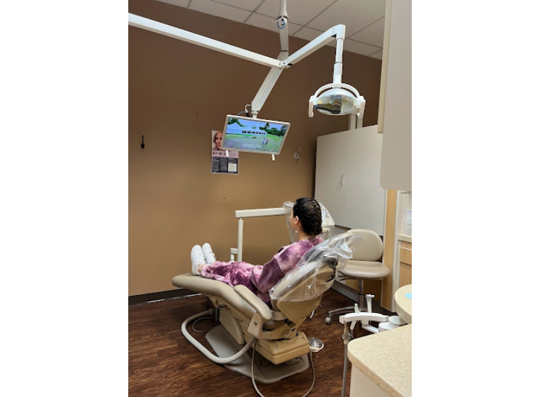 Person in the dental chair